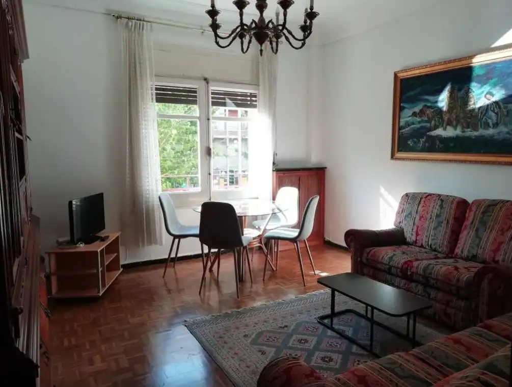 Sala de estar de Piso de alquiler en Zaragoza con Calefacción, Parquet y Amueblado