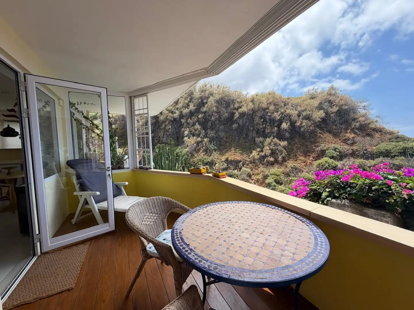 Terrasse von Wohnung zur Miete in Los Realejos mit Parkett, Terrasse und Möbliert