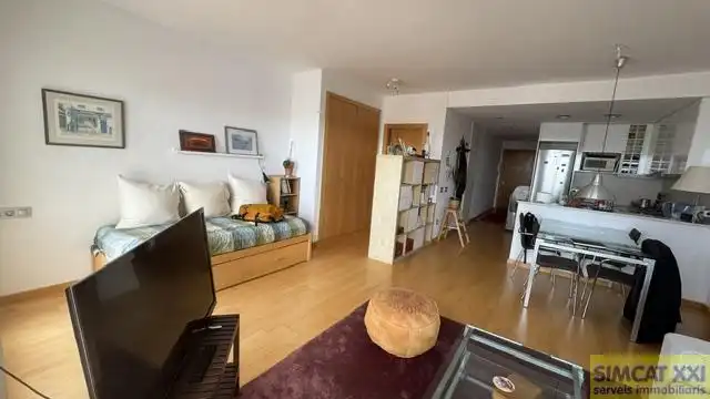 Sala de estar de Estudio en venta en Figueres con Terraza