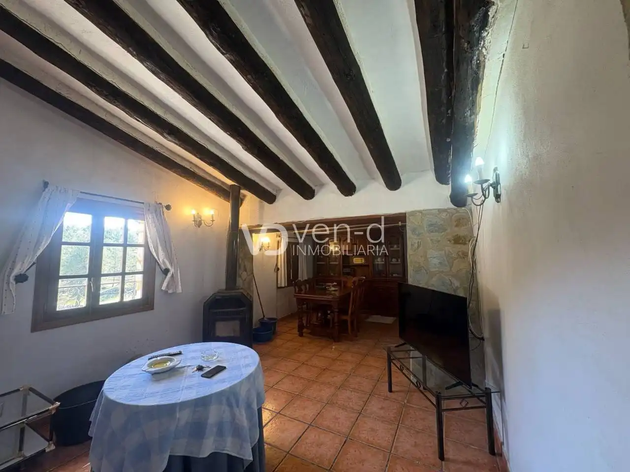 Sala de estar de Casa o chalet en venta en Enguera con Aire acondicionado, Calefacción y Jardín privado