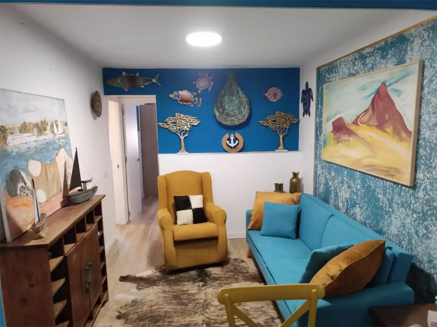 Living room of Flat for rent in Arona  with Furnished