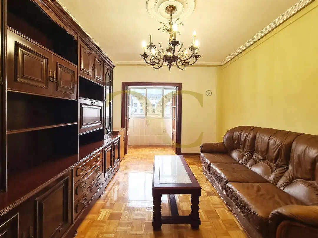 Sala de estar de Piso en venta en Oviedo  con Terraza