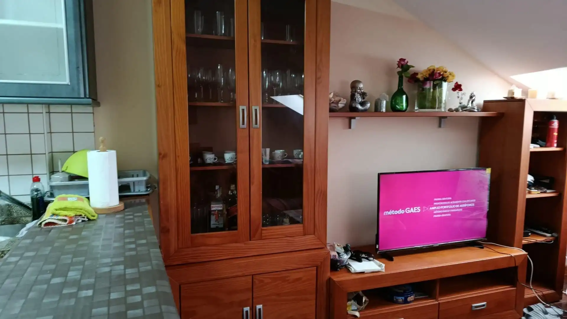 Living room of Flat for sale in Fisterra  with Parquet flooring and Furnished
