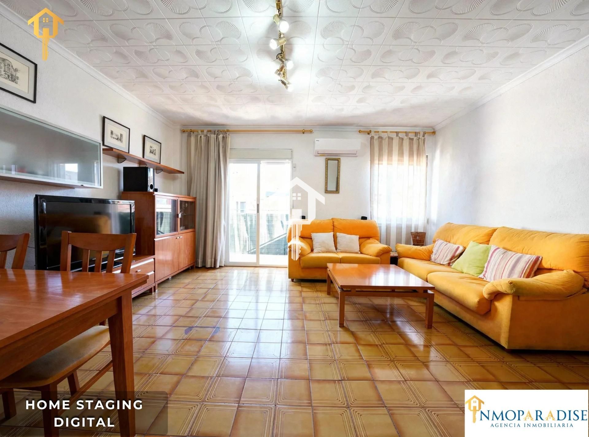 Living room of Flat for sale in Alicante / Alacant  with Air Conditioner, Furnished and Balcony