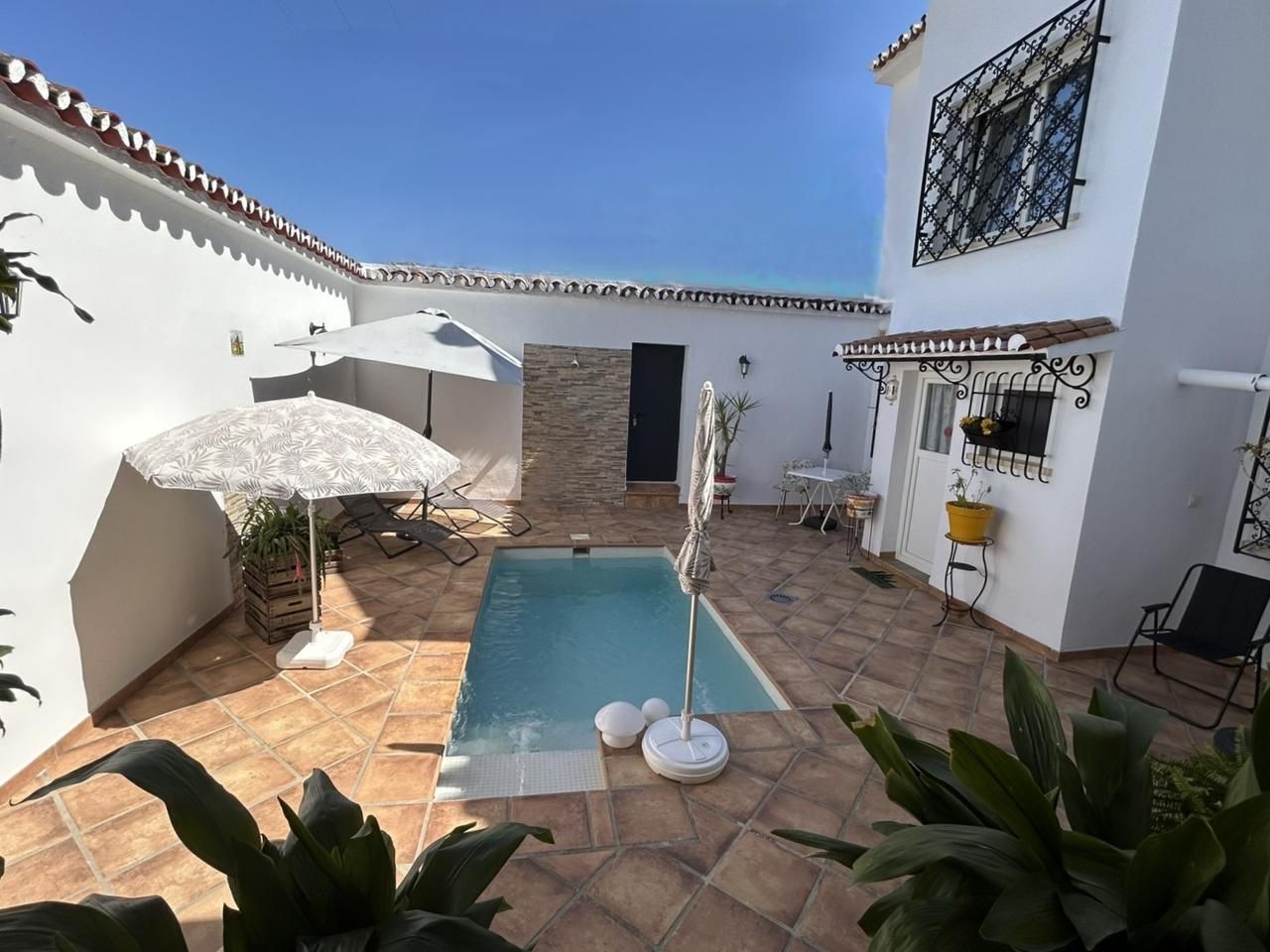 Swimming pool of Single-family semi-detached for sale in Málaga Capital  with Heating, Terrace and Swimming Pool