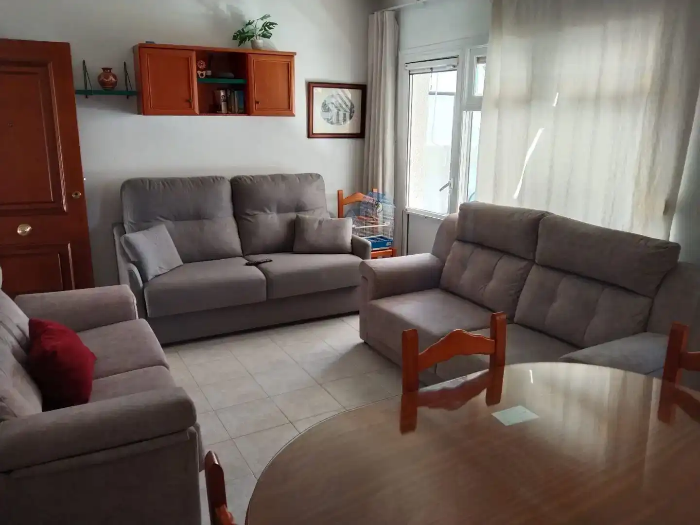 Living room of Flat for rent in Benalmádena  with Air Conditioner and Furnished
