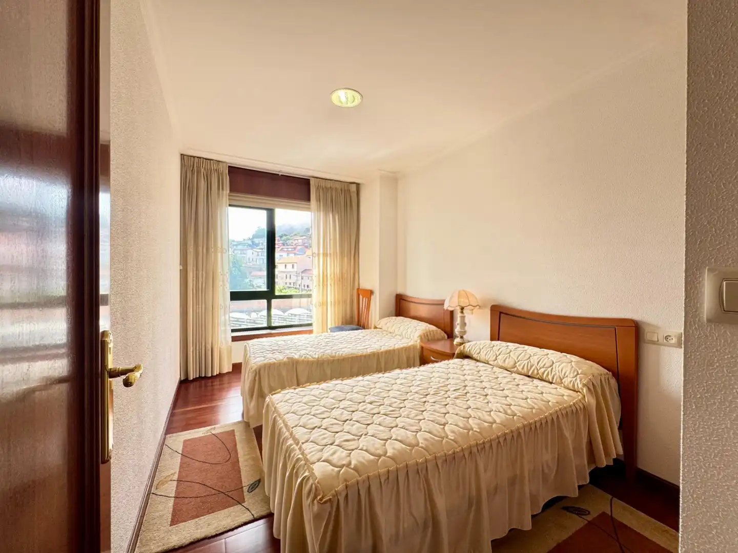 Bedroom of Flat for sale in Baiona  with Parquet flooring, Terrace and Storage room