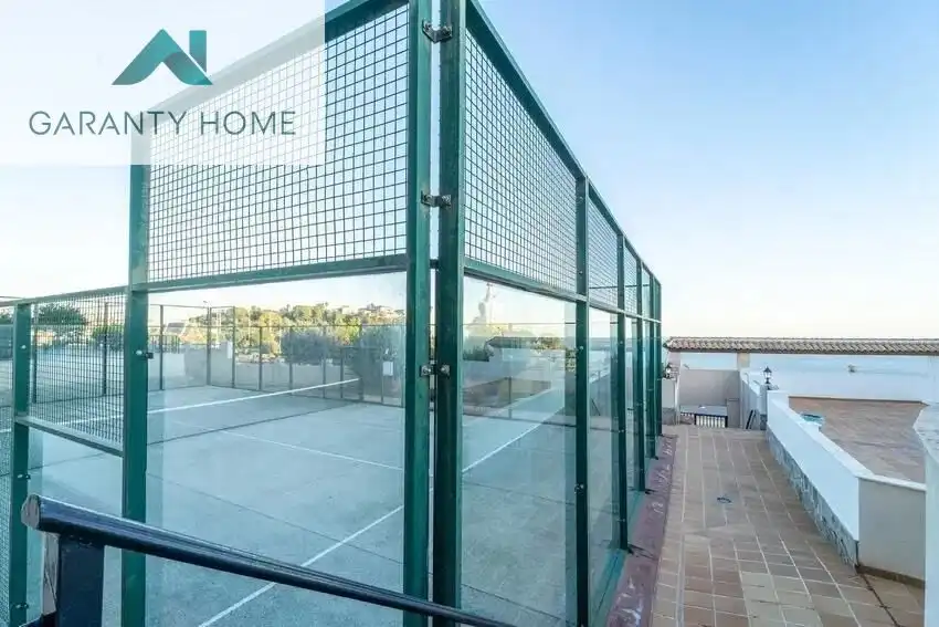 Terrace of Flat for sale in Benalmádena  with Air Conditioner, Heating and Private garden