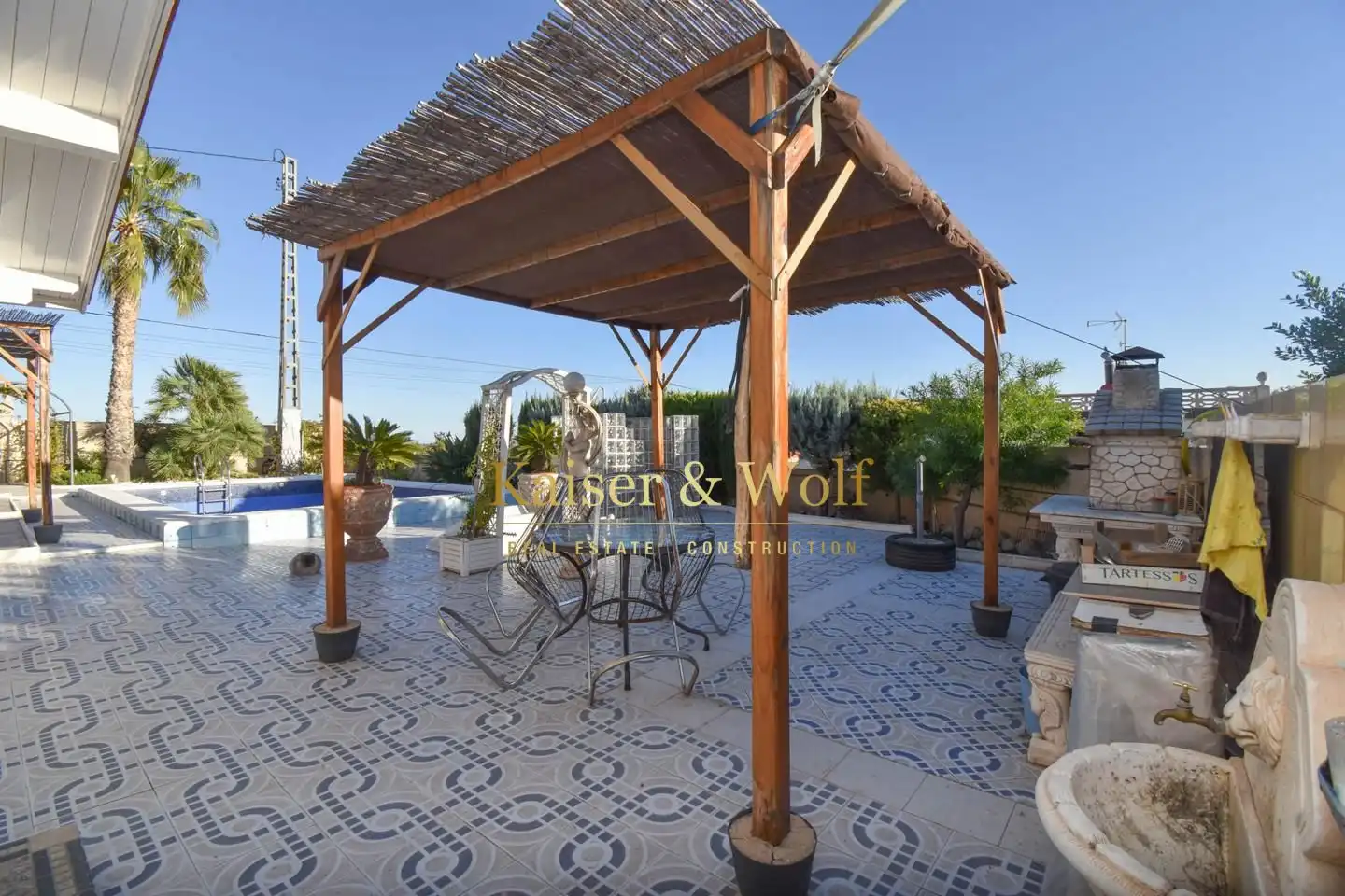 Terrassa de Casa o xalet en venda en Albatera amb Aire condicionat, Piscina i Moblat