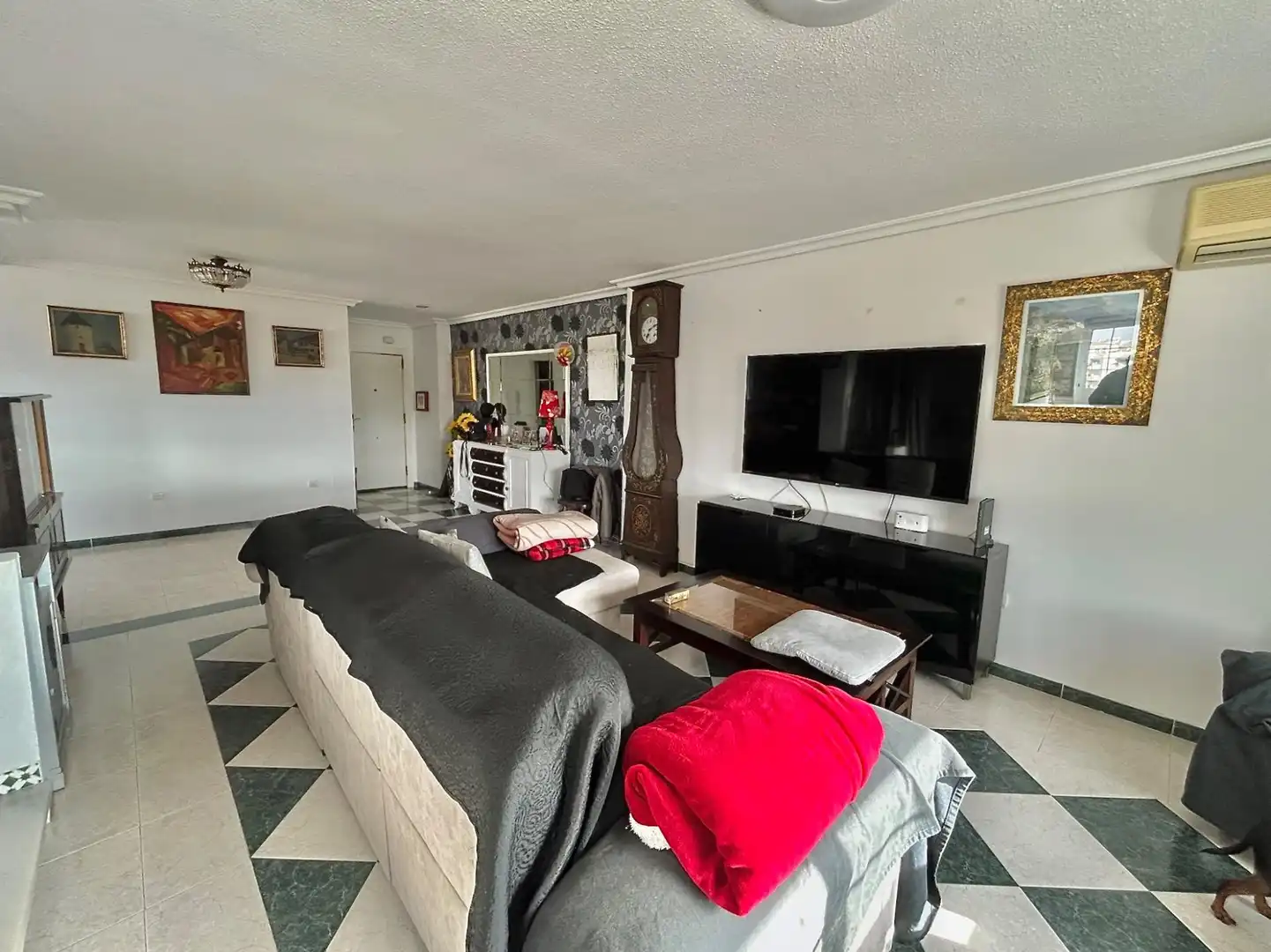 Living room of Attic for sale in Roquetas de Mar  with Private garden, Terrace and Furnished