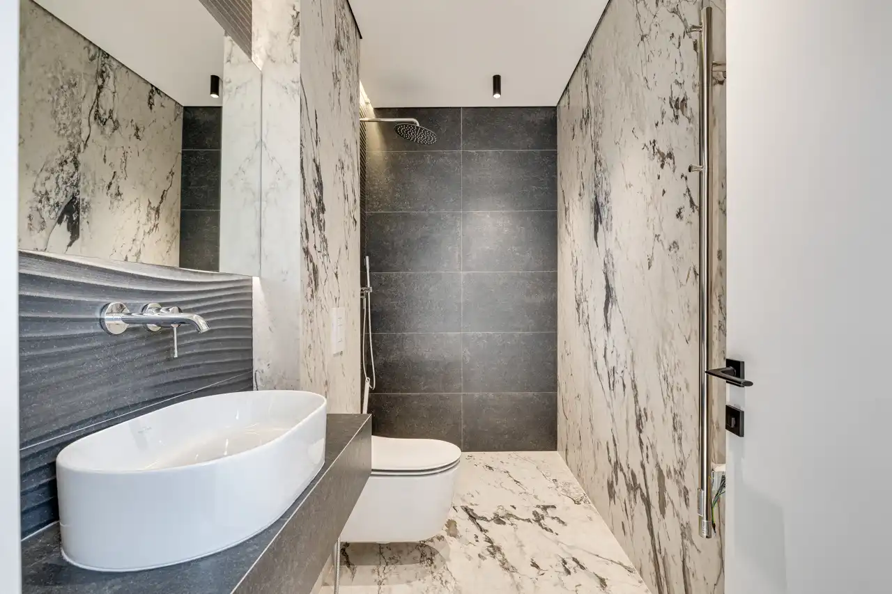 Baño de Casa o chalet en venta en Sant Just Desvern con Aire acondicionado, Jardín privado y Terraza