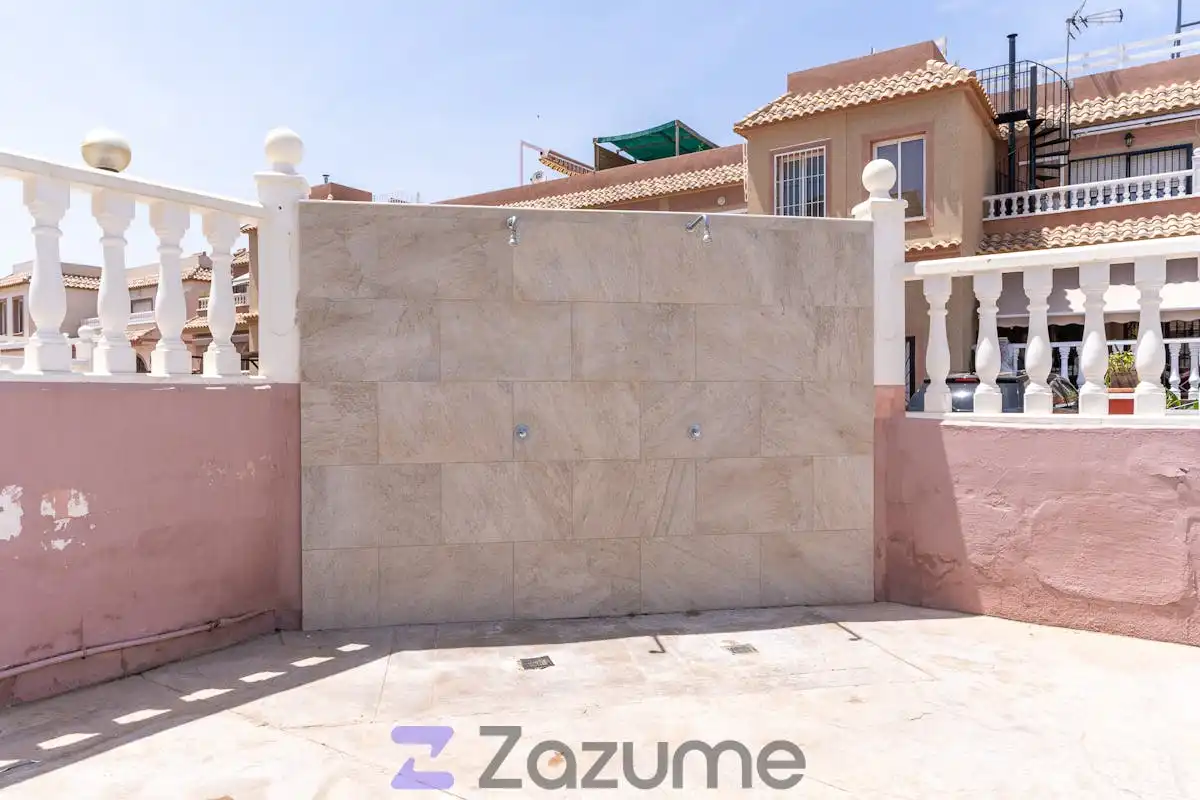 Terrassa de Casa adosada de lloguer en Santa Pola amb Aire condicionat, Calefacció i Jardí privat