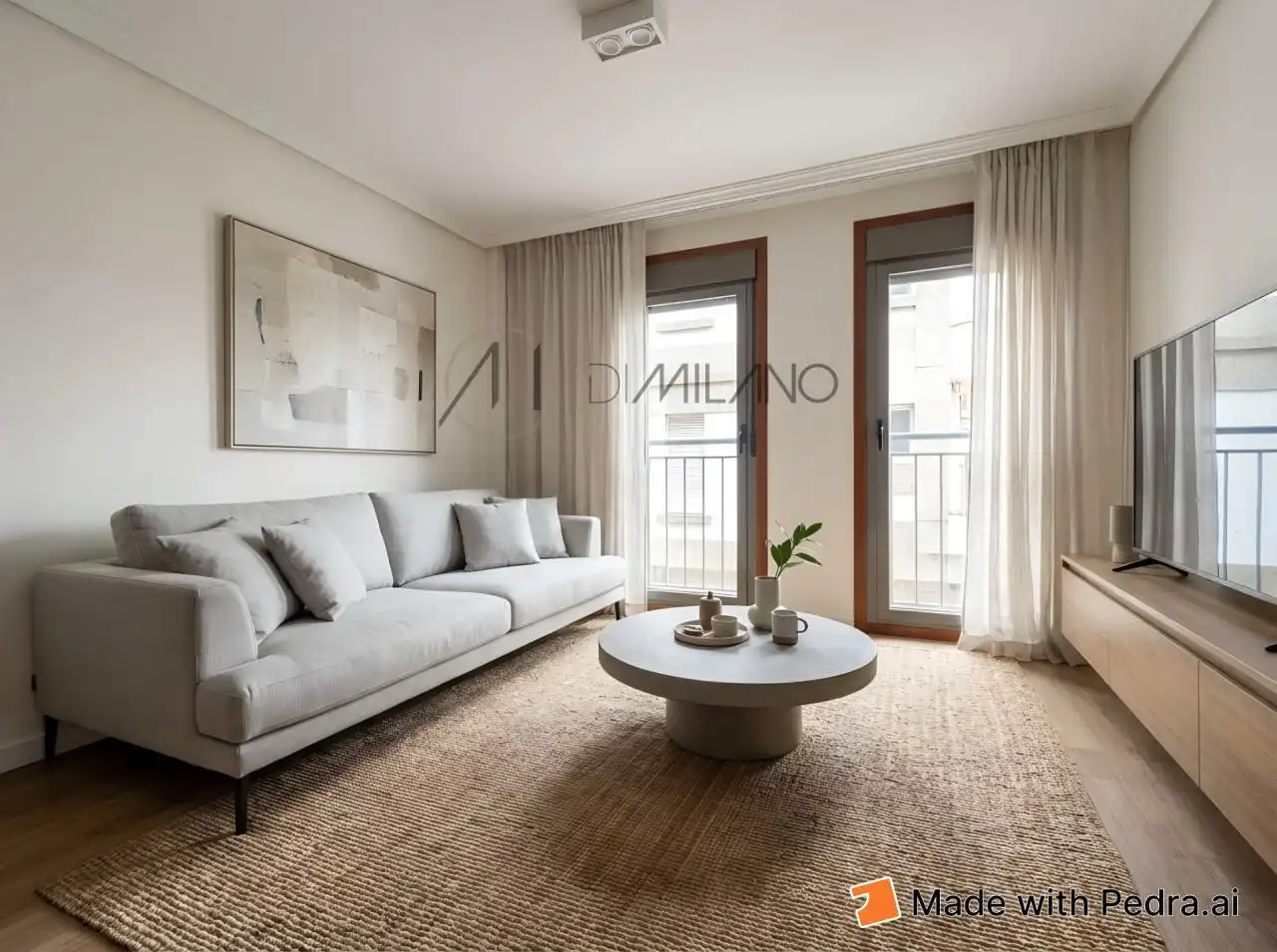 Sala de estar de Piso en venta en Vigo  con Calefacción, Parquet y Balcón