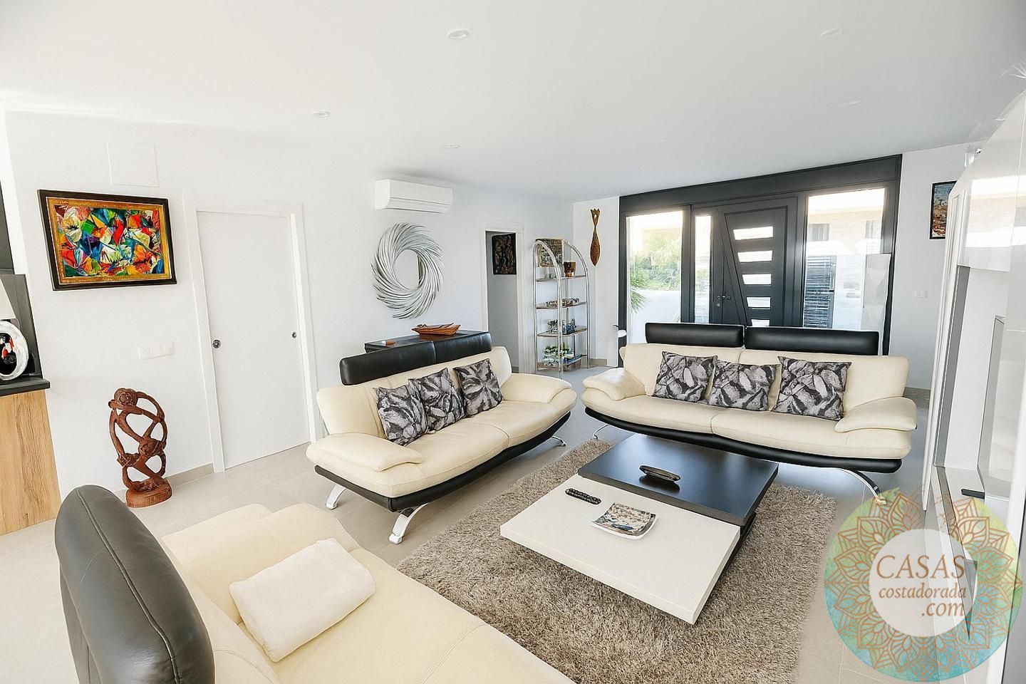 Sala d'estar de Casa o xalet en venda en Alcanar amb Jardí privat i Piscina