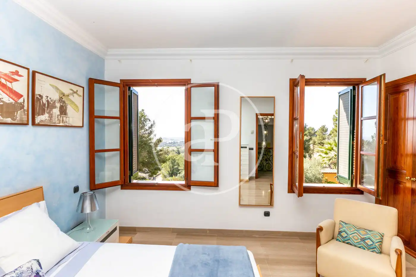 Bedroom of Houses for rent in Bunyola  with Air Conditioner, Heating and Private garden