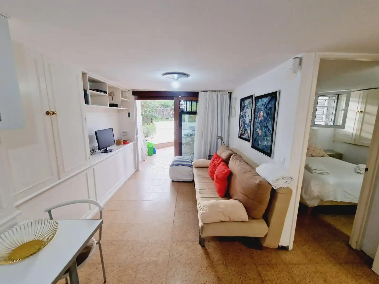 Sala de estar de Apartamento de alquiler en San Bartolomé de Tirajana con Terraza y Amueblado