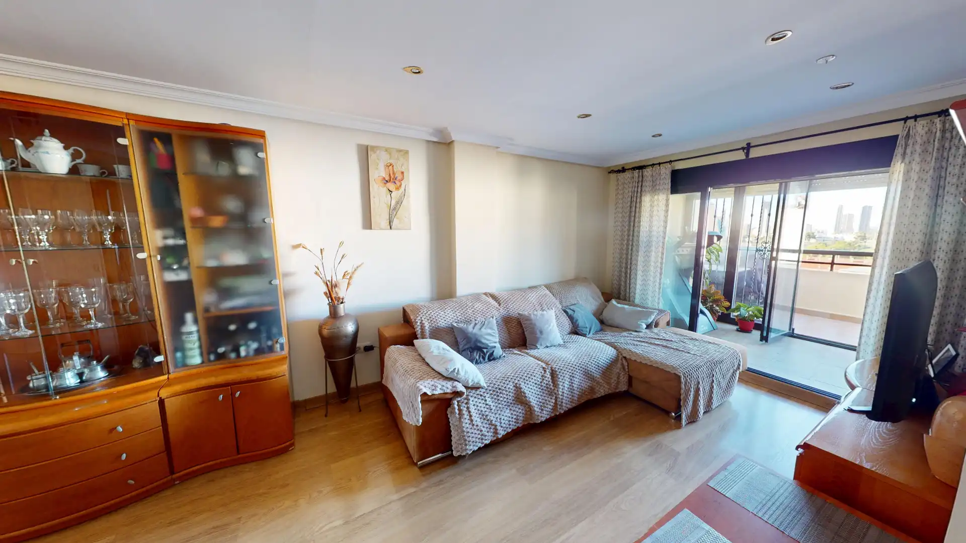 Sala de estar de Ático en venta en Benidorm con Aire acondicionado, Terraza y Trastero