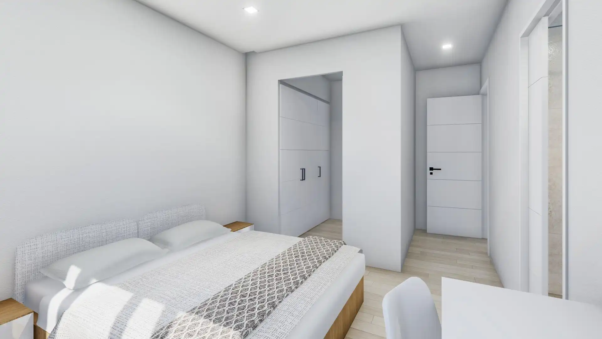 Schlafzimmer von Einfamilien-Reihenhaus zum Verkauf in La Garriga mit Klimaanlage, Heizung und Privatgarten