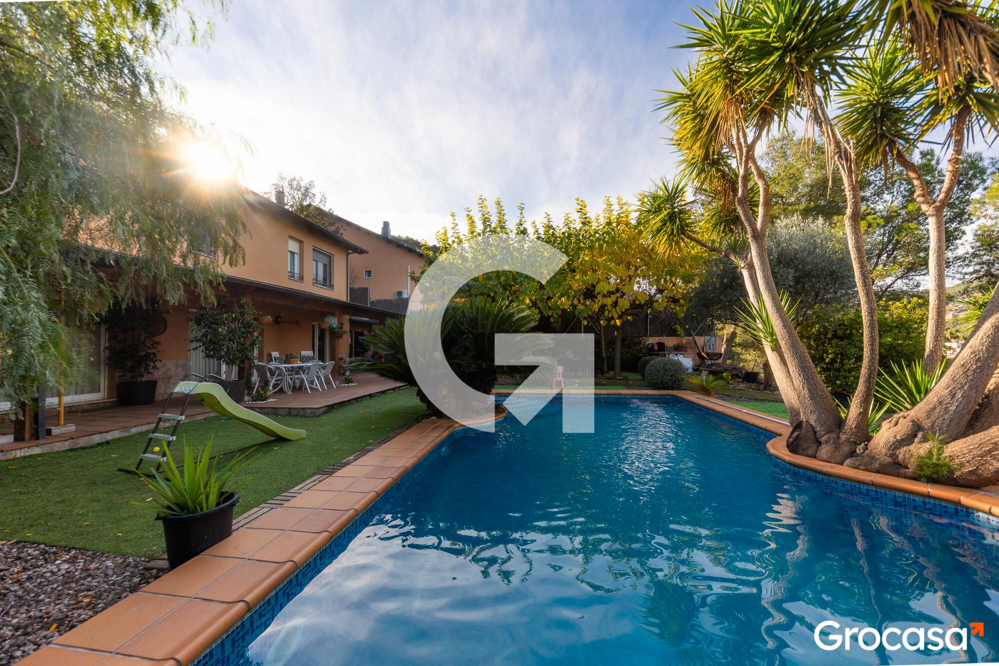 Jardí de Casa o xalet en venda en Vallirana amb Calefacció, Jardí privat i Terrassa