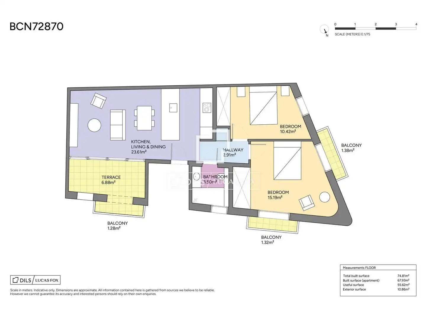 Piso en venta en Barcelona con Aire acondicionado, Calefacción y Terraza