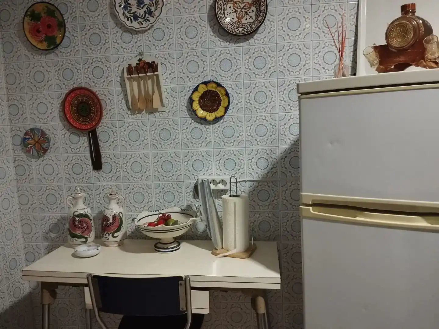 Cuina de Pis de lloguer en Marmolejo amb Aire condicionat i Moblat
