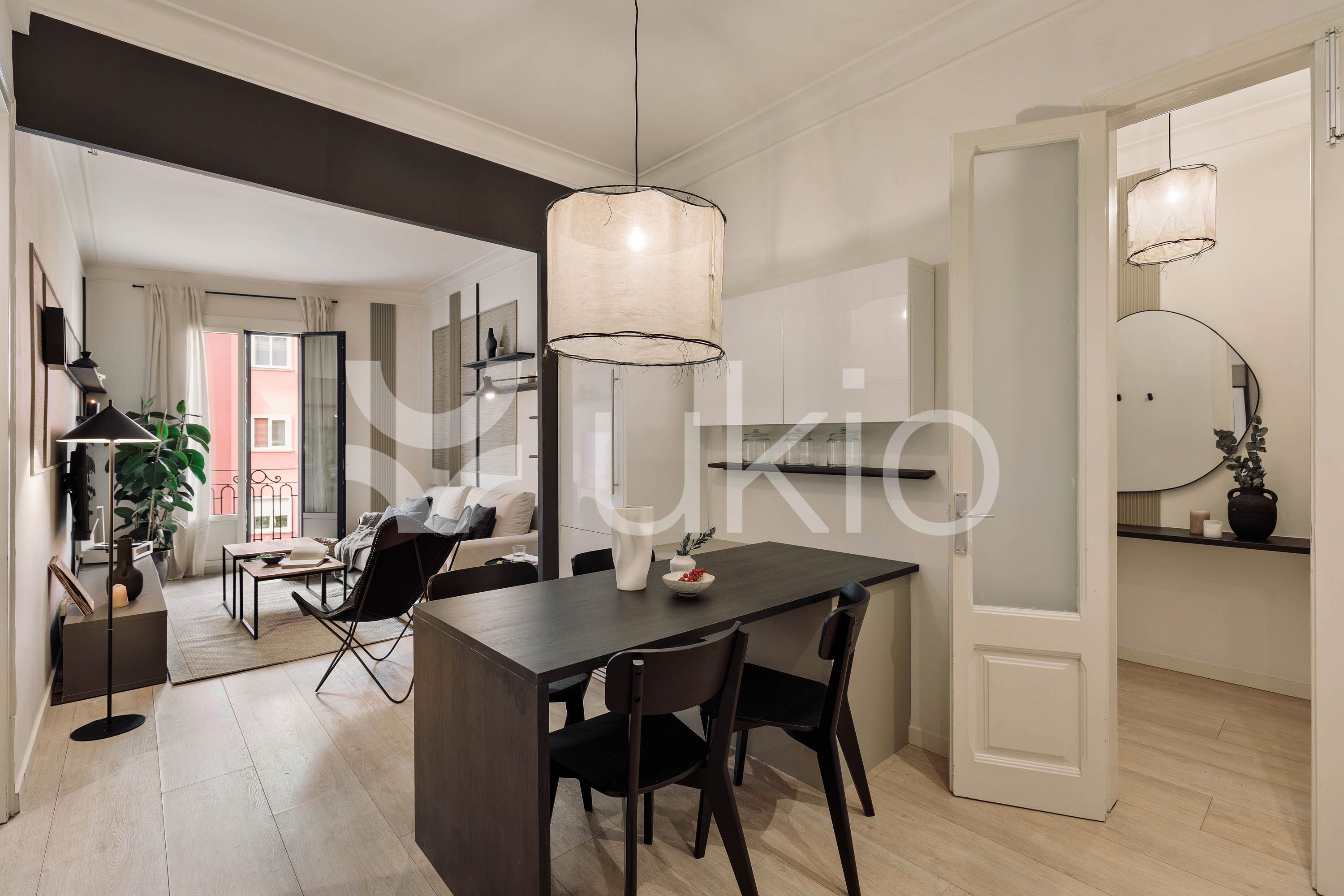 Living room of Apartment to rent in  Barcelona Capital  with Air Conditioner, Heating and Furnished