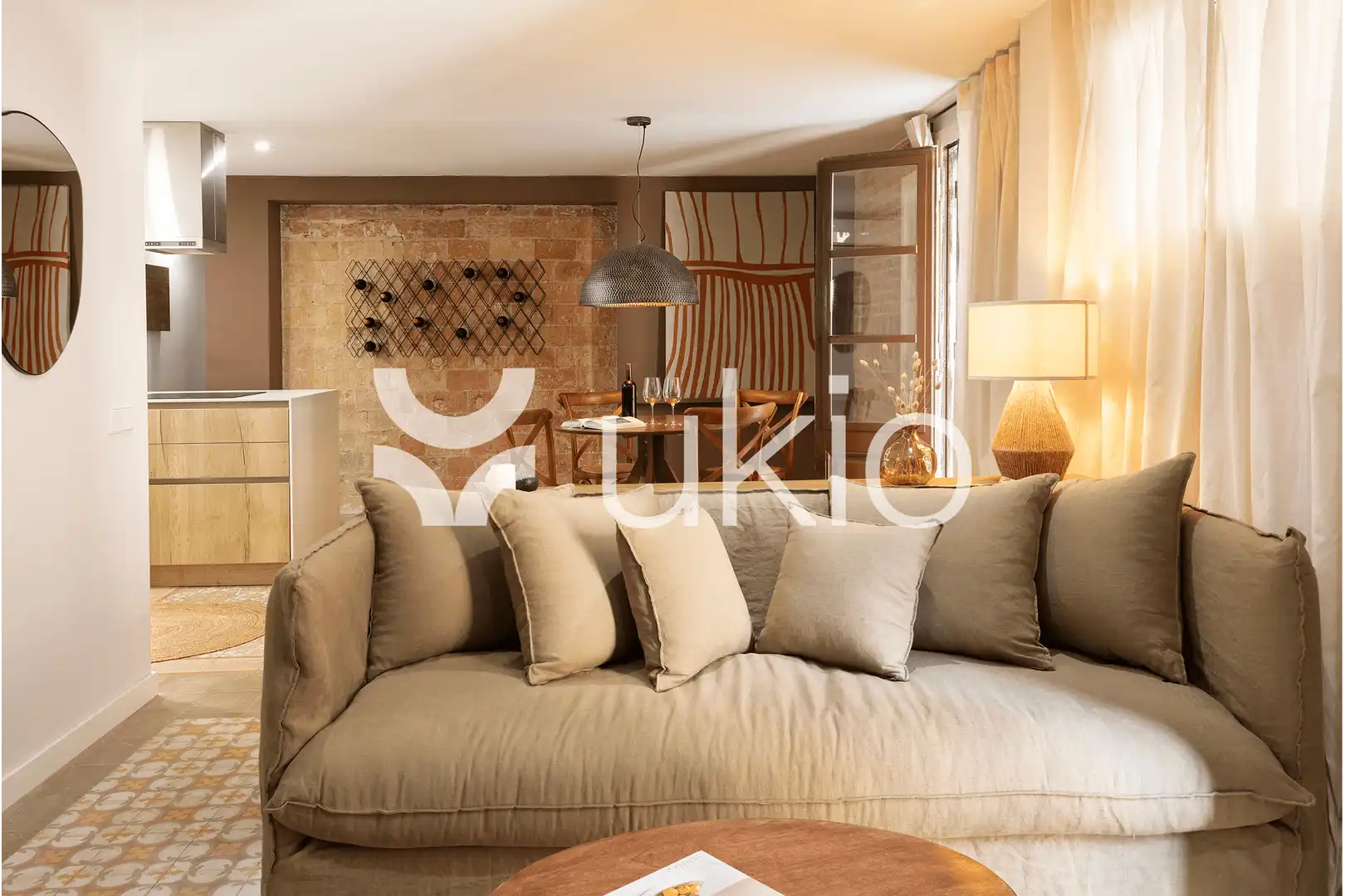 Living room of Apartments for rent in Barcelona  with Air Conditioner, Heating and Furnished