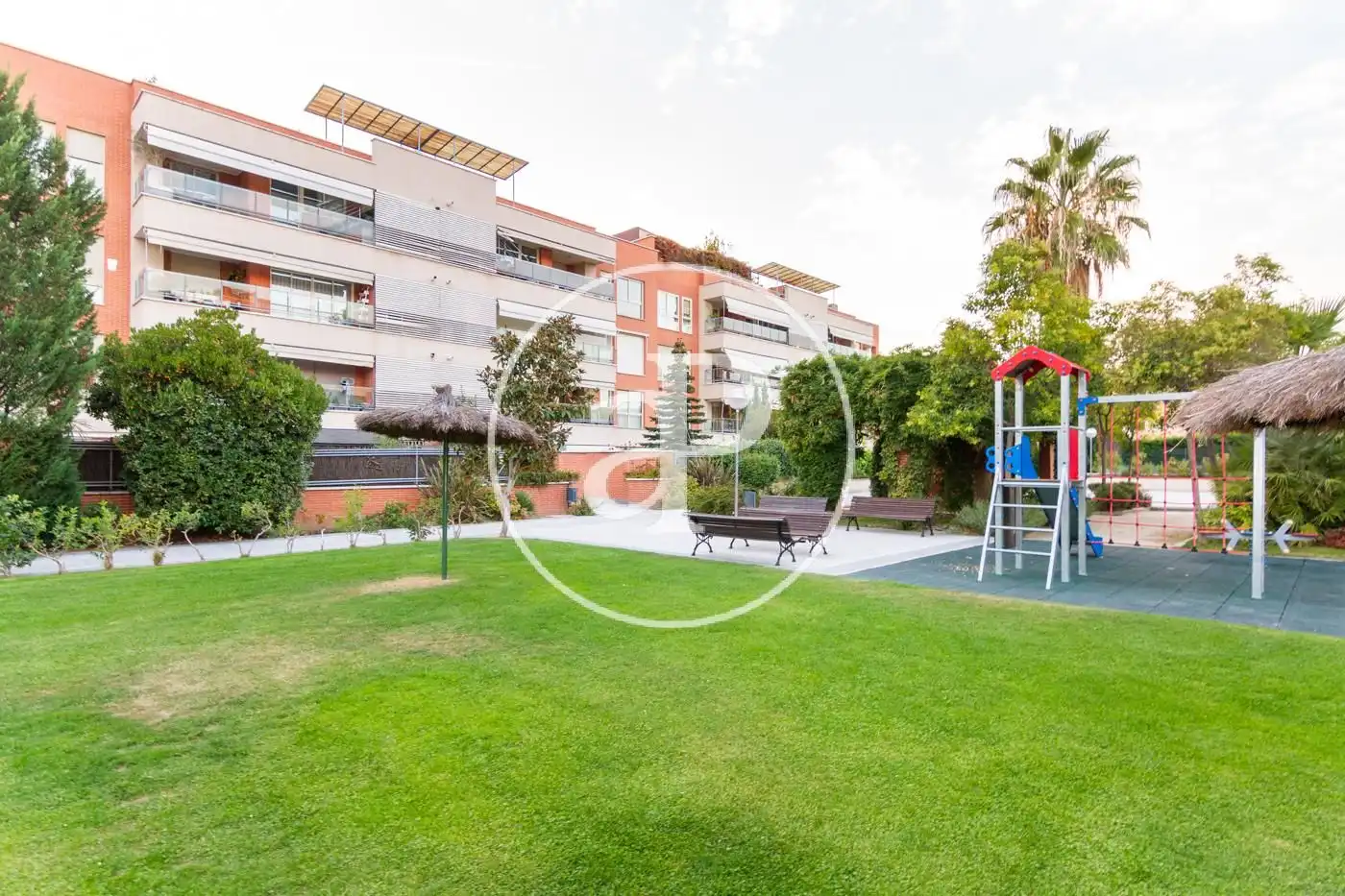 Garten von Wohnung zur Miete in Pozuelo de Alarcón mit Klimaanlage, Heizung und Privatgarten