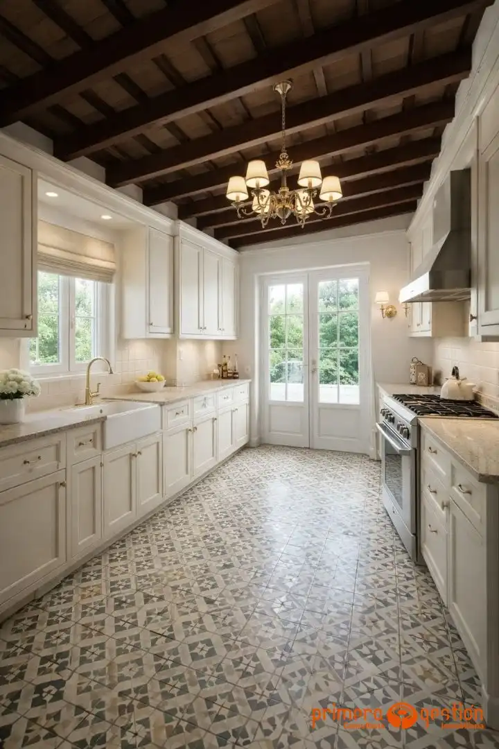 Cocina de Casa o chalet en venta en Fuentes de Andalucía con Terraza