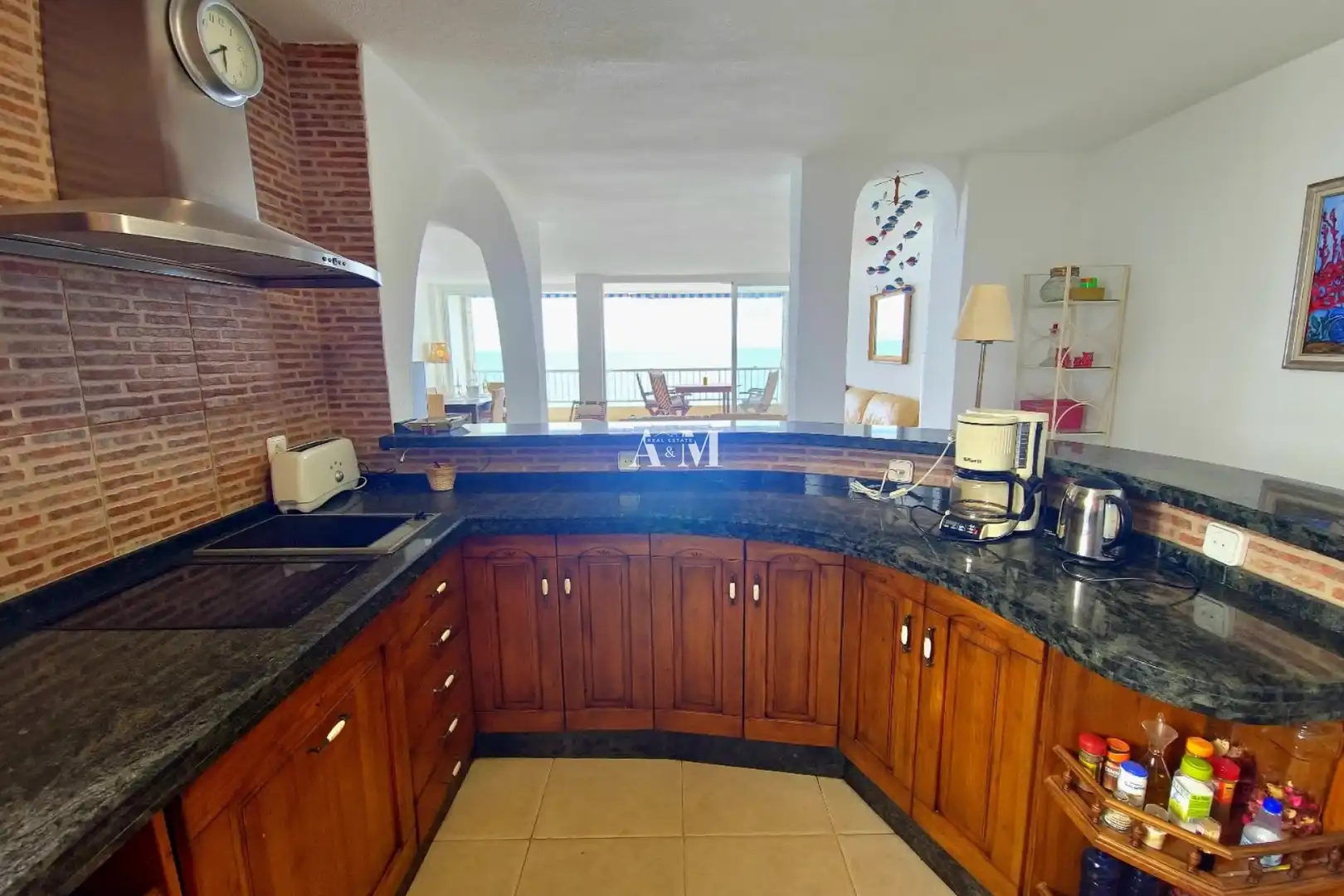 Cocina de Piso de alquiler en Torrevieja con Aire acondicionado, Calefacción y Amueblado