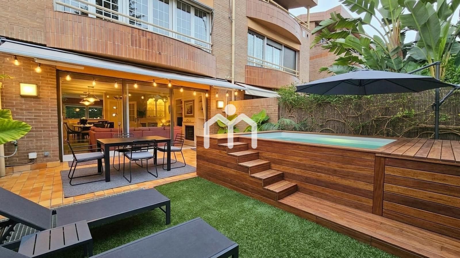 Terrace of Single-family semi-detached for sale in Alella  with Air Conditioner, Heating and Private garden