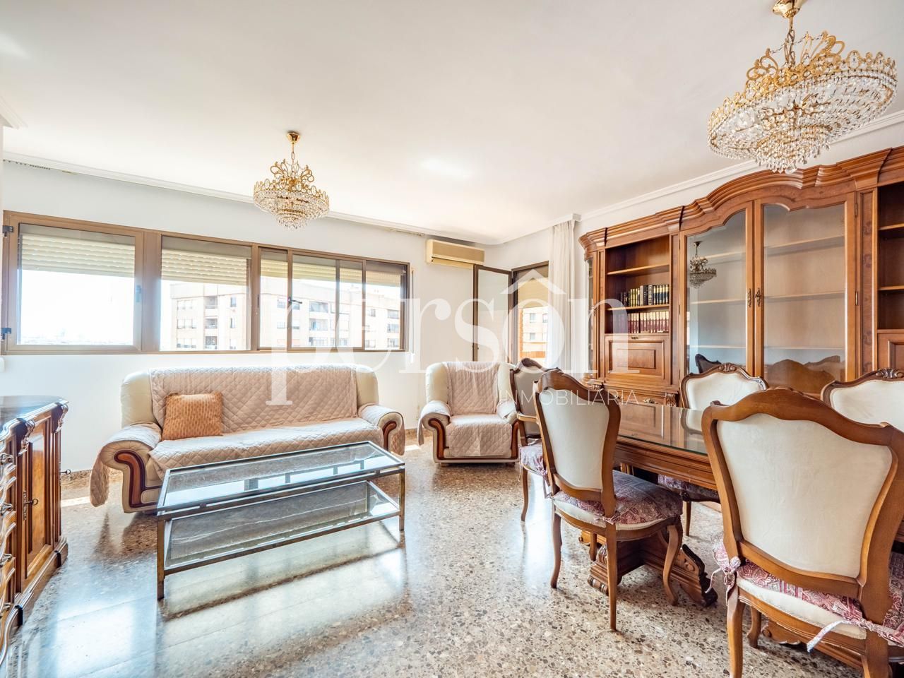 Exterior view of Flat to rent in  Valencia Capital  with Air Conditioner, Furnished and Balcony