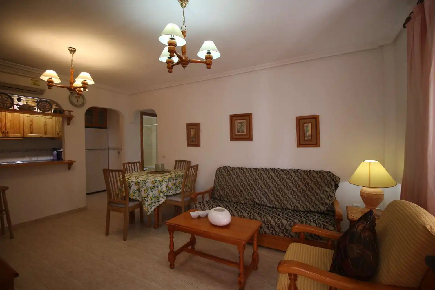 Wohnzimmer von Wohnungen zur Miete in Vera mit Klimaanlage, Heizung und Terrasse