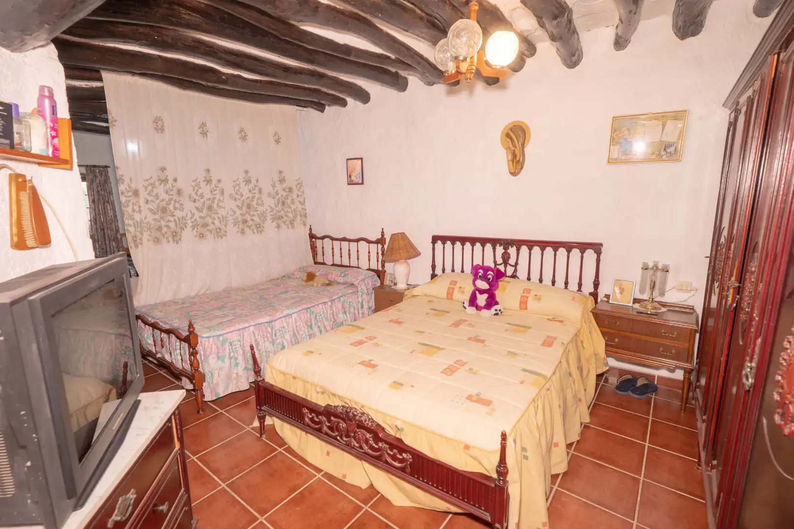 Habitación de Casa adosada en venta en Paterna del Río con Amueblado y Balcón