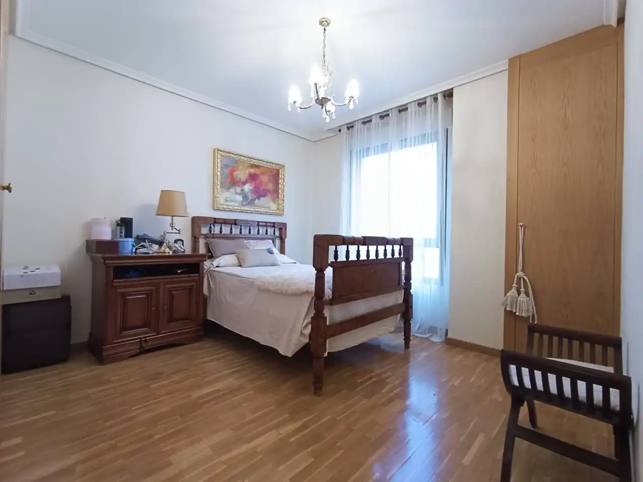 Schlafzimmer von Wohnung zum Verkauf in Burgos mit Heizung, Parkett und Terrasse