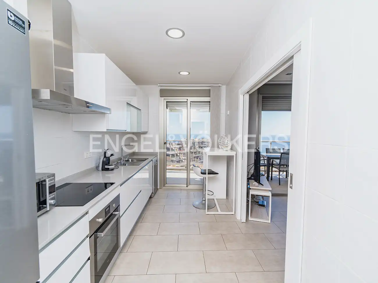 Cocina de Ático en venta en Elche / Elx con Aire acondicionado, Calefacción y Terraza