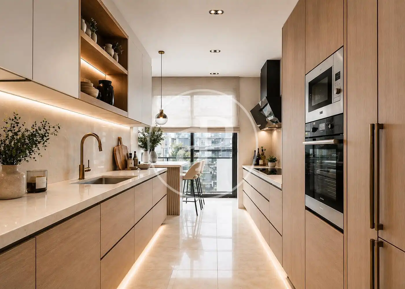Cocina de Piso en venta en Barcelona con Aire acondicionado, Calefacción y Jardín privado
