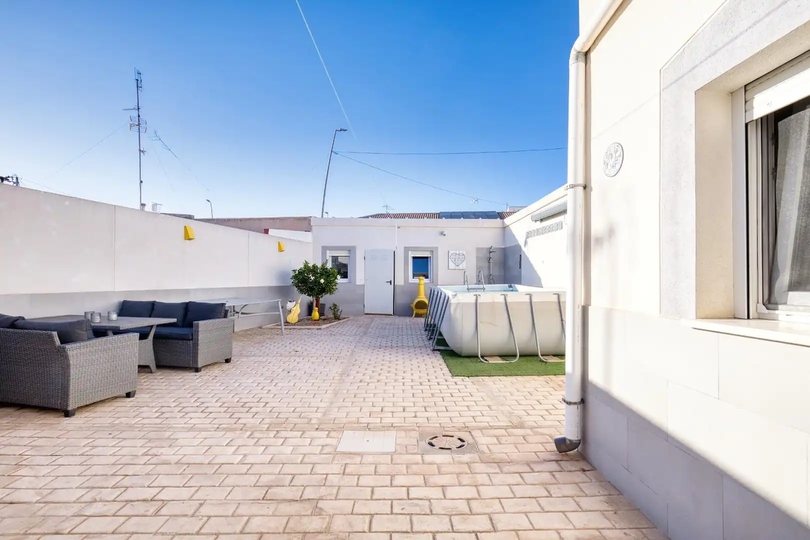 Terraza de Casa adosada en venta en Torre-Pacheco con Aire acondicionado, Calefacción y Jardín privado