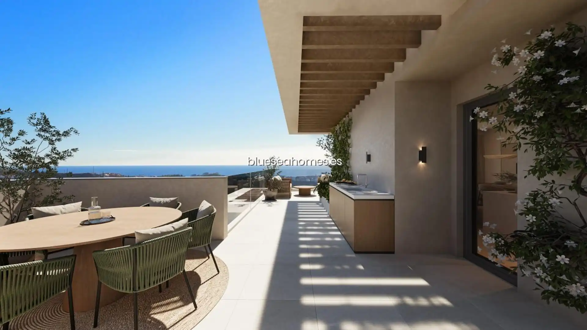 Terrace of Flat for sale in Mijas  with Air Conditioner, Terrace and Storage room