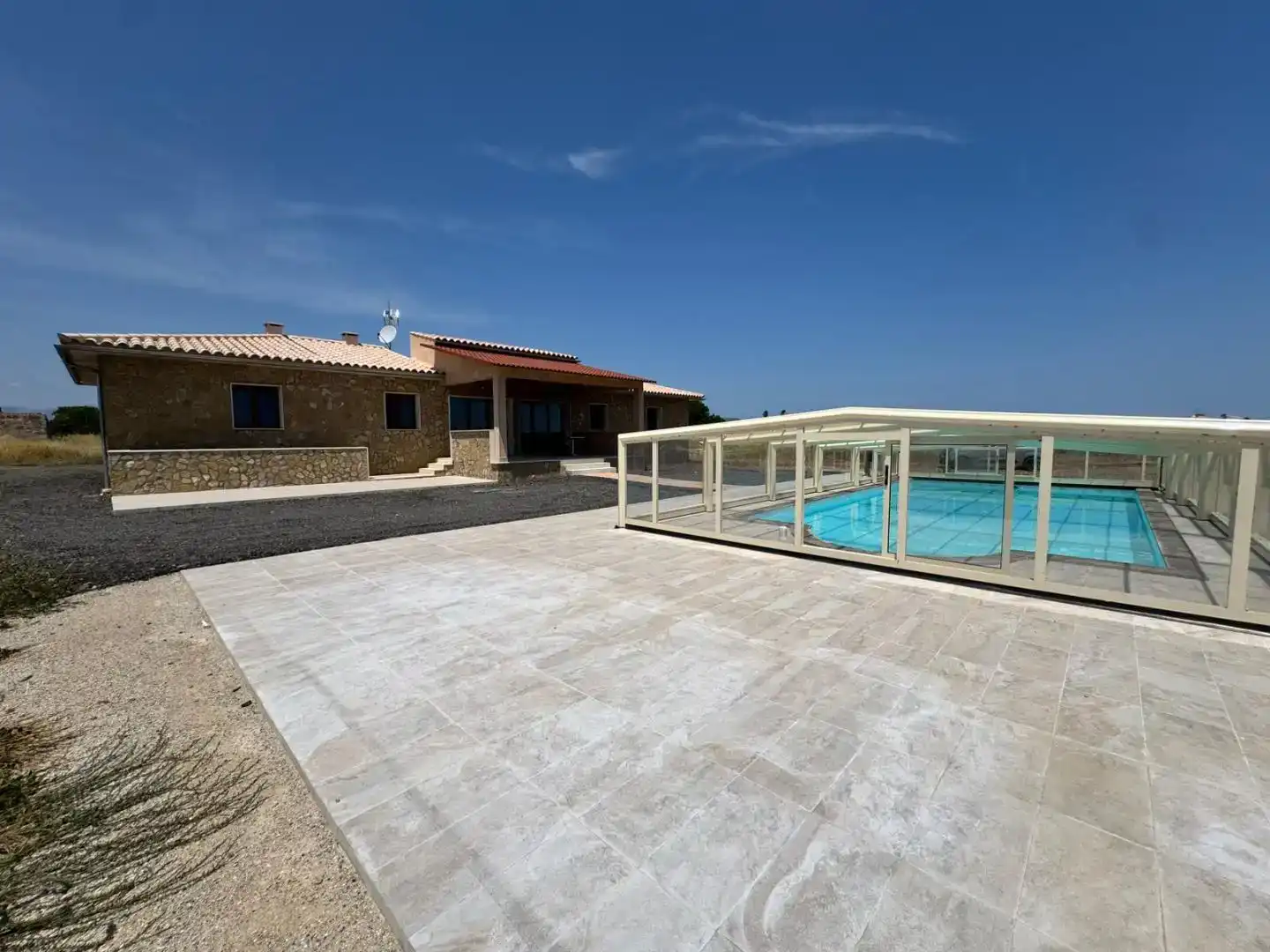 Piscina de Casa o xalet de lloguer en Muro amb Aire condicionat i Piscina