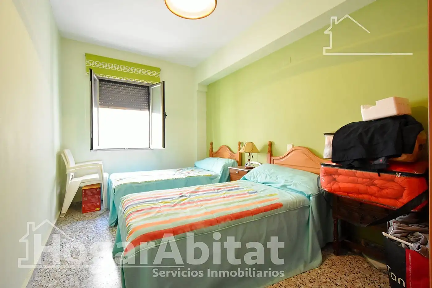 Schlafzimmer von Wohnung zum Verkauf in Oliva mit Klimaanlage, Heizung und Terrasse