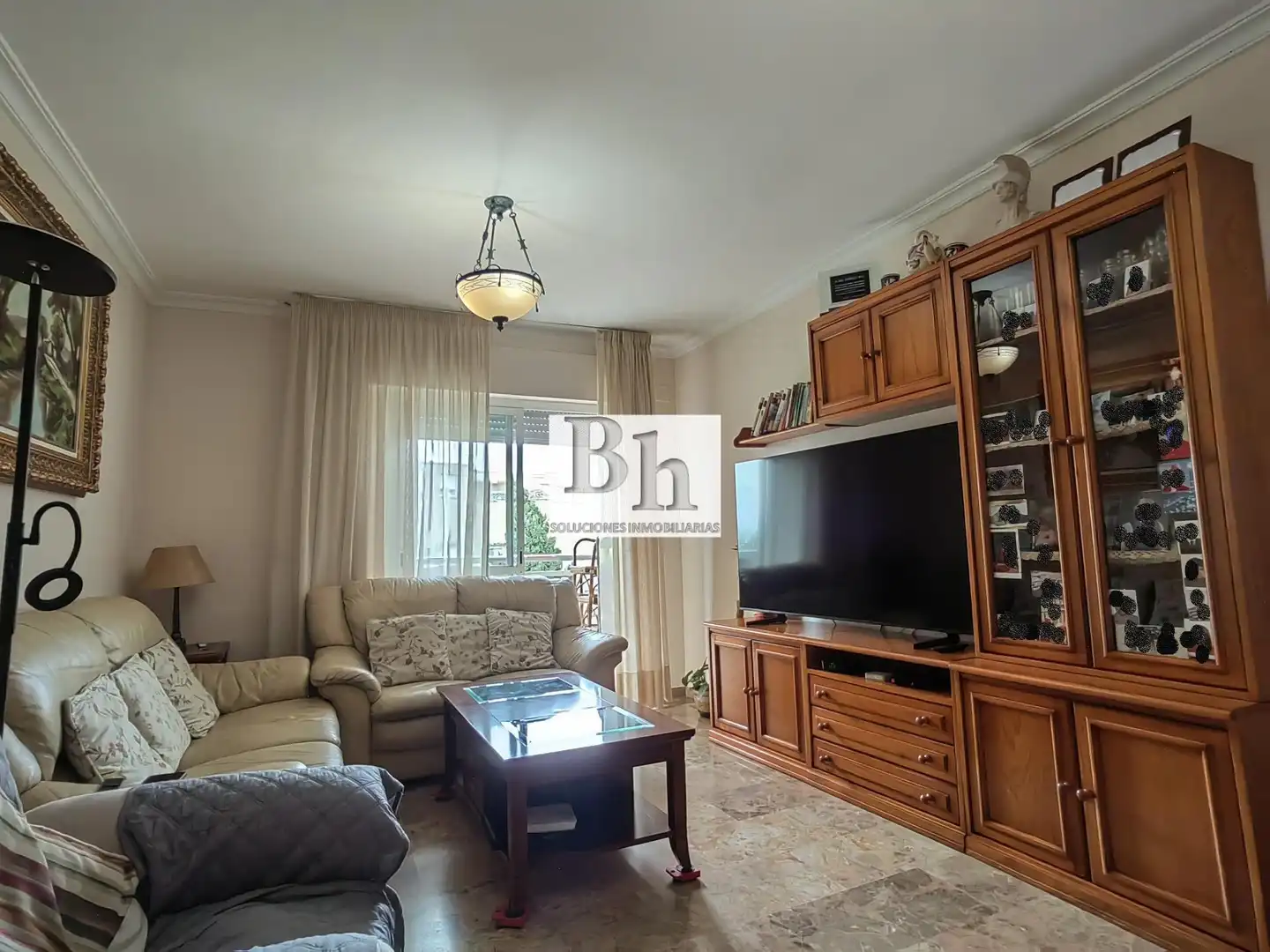 Sala d'estar de Pis en venda en Málaga amb Aire condicionat, Jardí privat i Terrassa