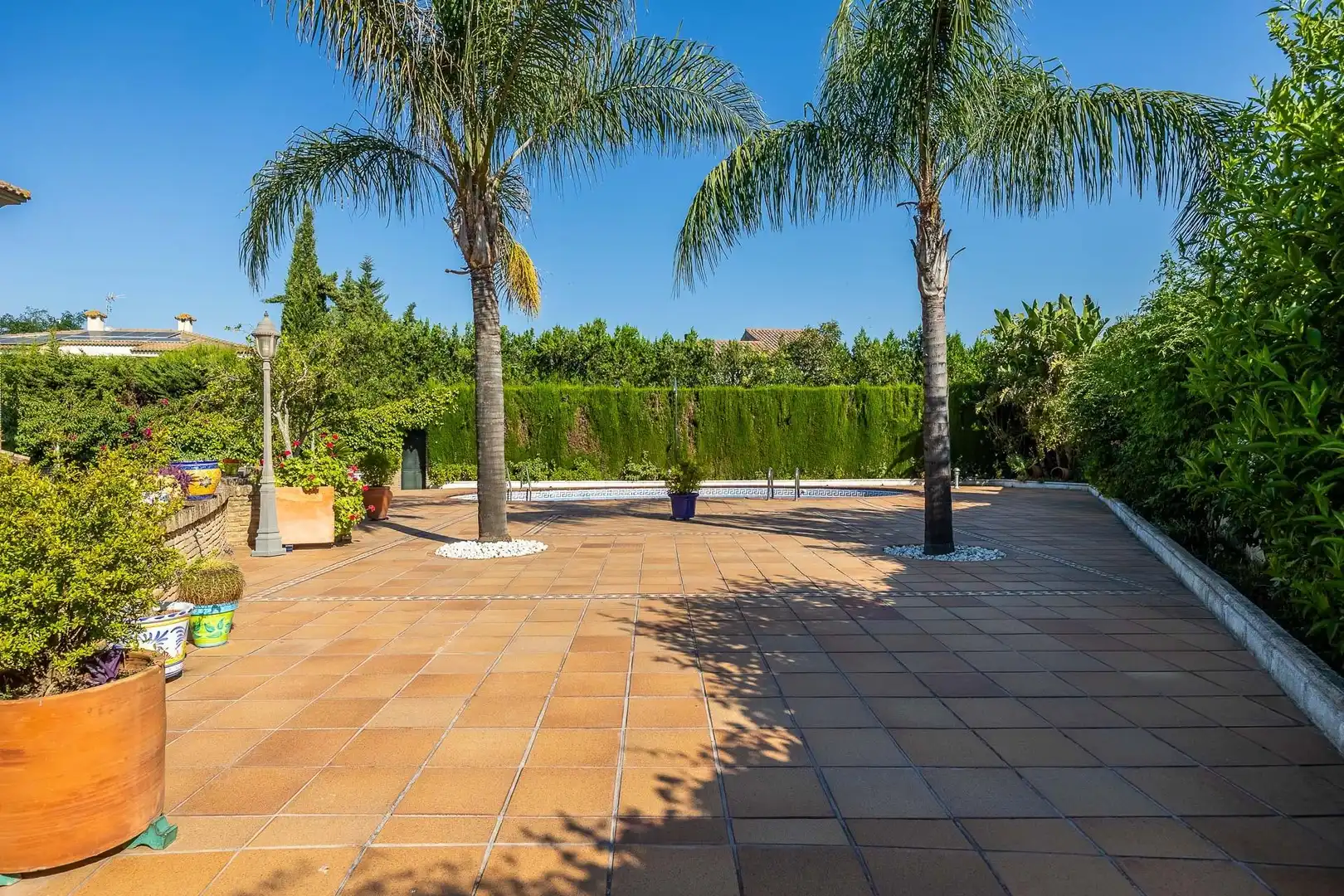 Terraza de Casa o chalet en venta en Gelves con Jardín privado y Piscina comunitaria
