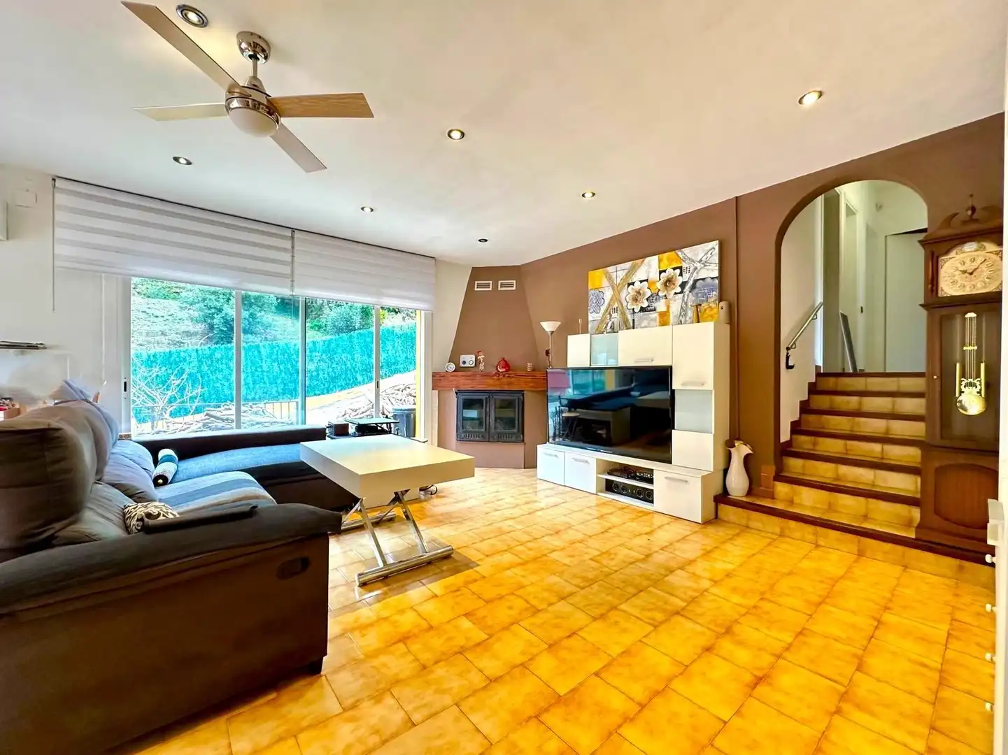 Sala d'estar de Casa o xalet en venda en L'Ametlla del Vallès amb Aire condicionat, Calefacció i Terrassa