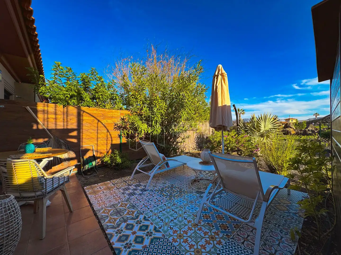 Jardí de Casa adosada en venda en La Oliva amb Aire condicionat, Jardí privat i Terrassa