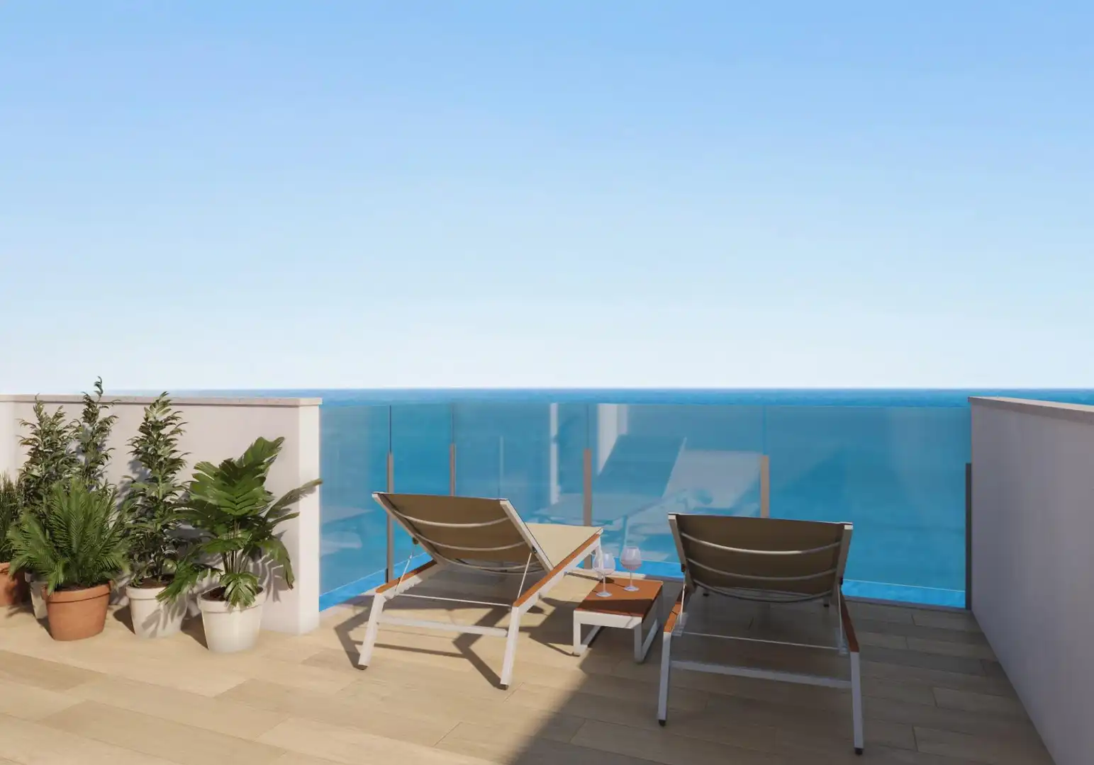 Terraza de Casa adosada en venta en Vinaròs con Aire acondicionado, Calefacción y Jardín privado