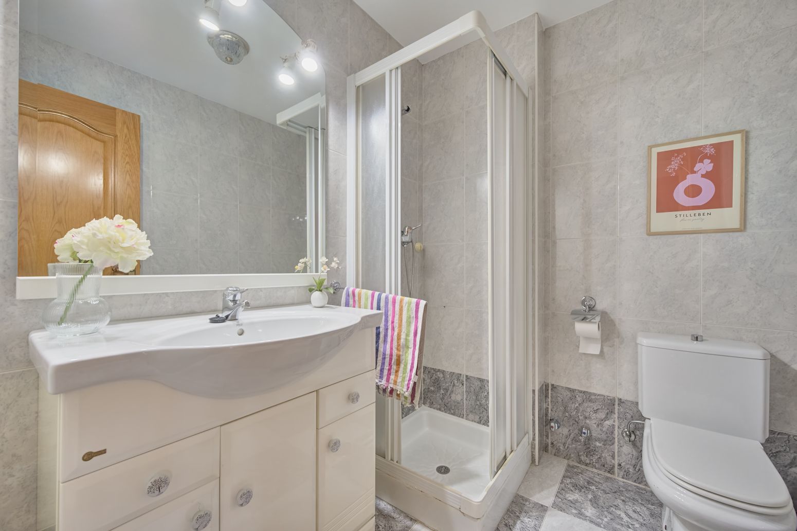 Bathroom of Single-family semi-detached for sale in Berrioplano / Berriobeiti  with Heating, Private garden and Parquet flooring