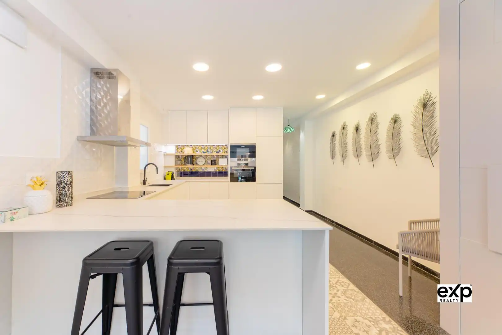 Cuina de Apartament de lloguer en Valencia amb Aire condicionat, Calefacció i Terrassa