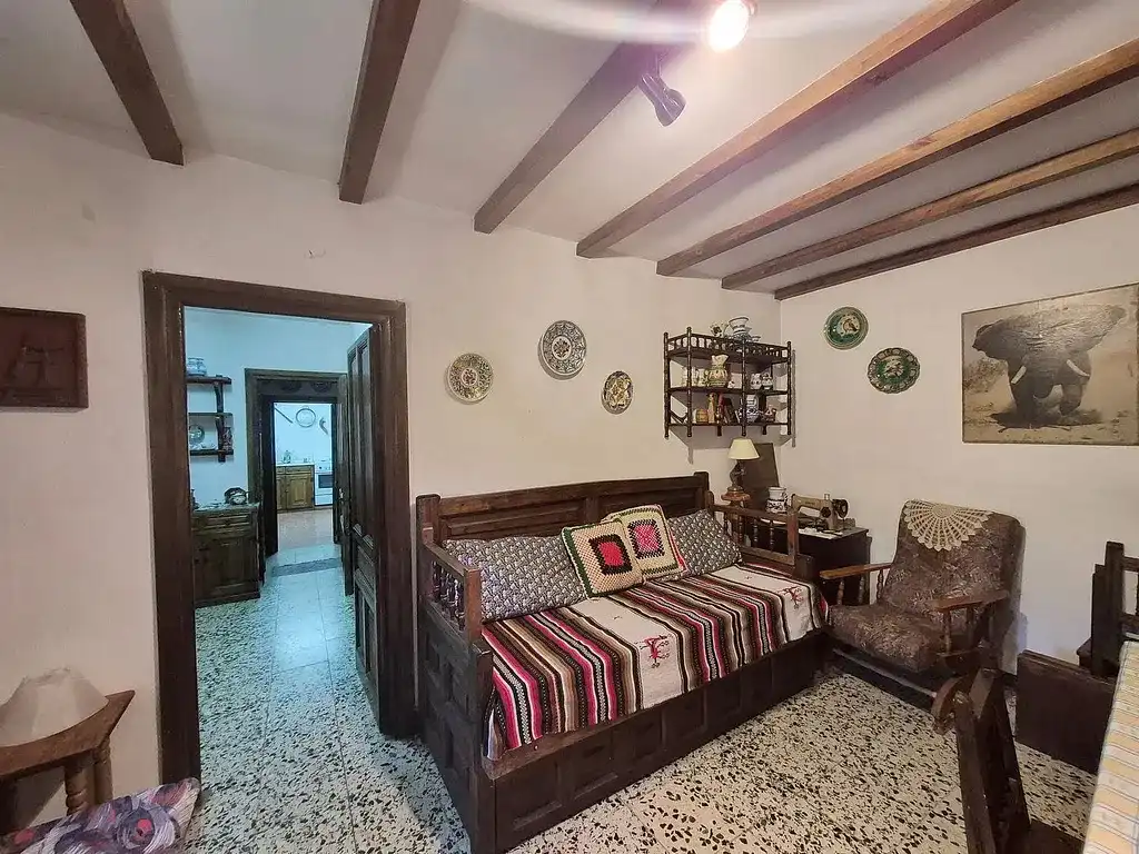 Sala de estar de Casa adosada en venta en Santa María de la Alameda con Jardín privado y Terraza