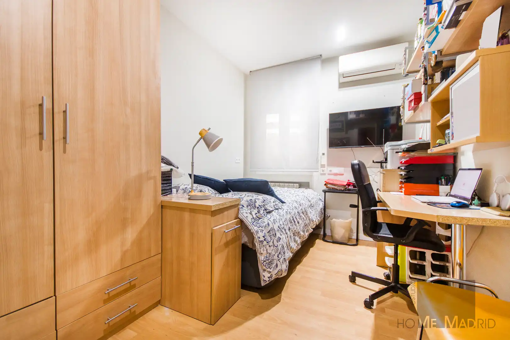 Schlafzimmer von Wohnung zum Verkauf in Madrid mit Klimaanlage und Heizung